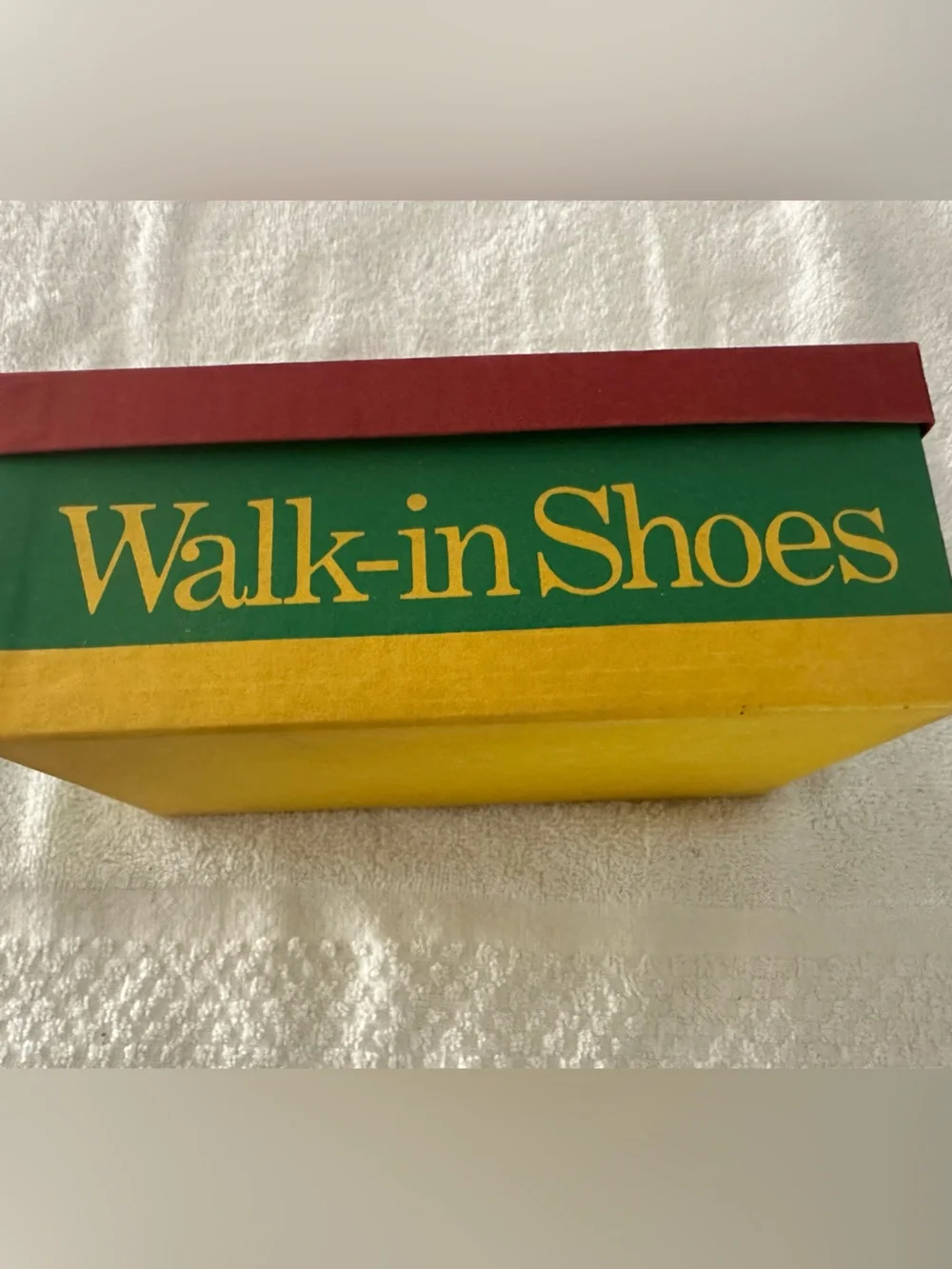 Kids Shoe Box in Yellow, Green & Red